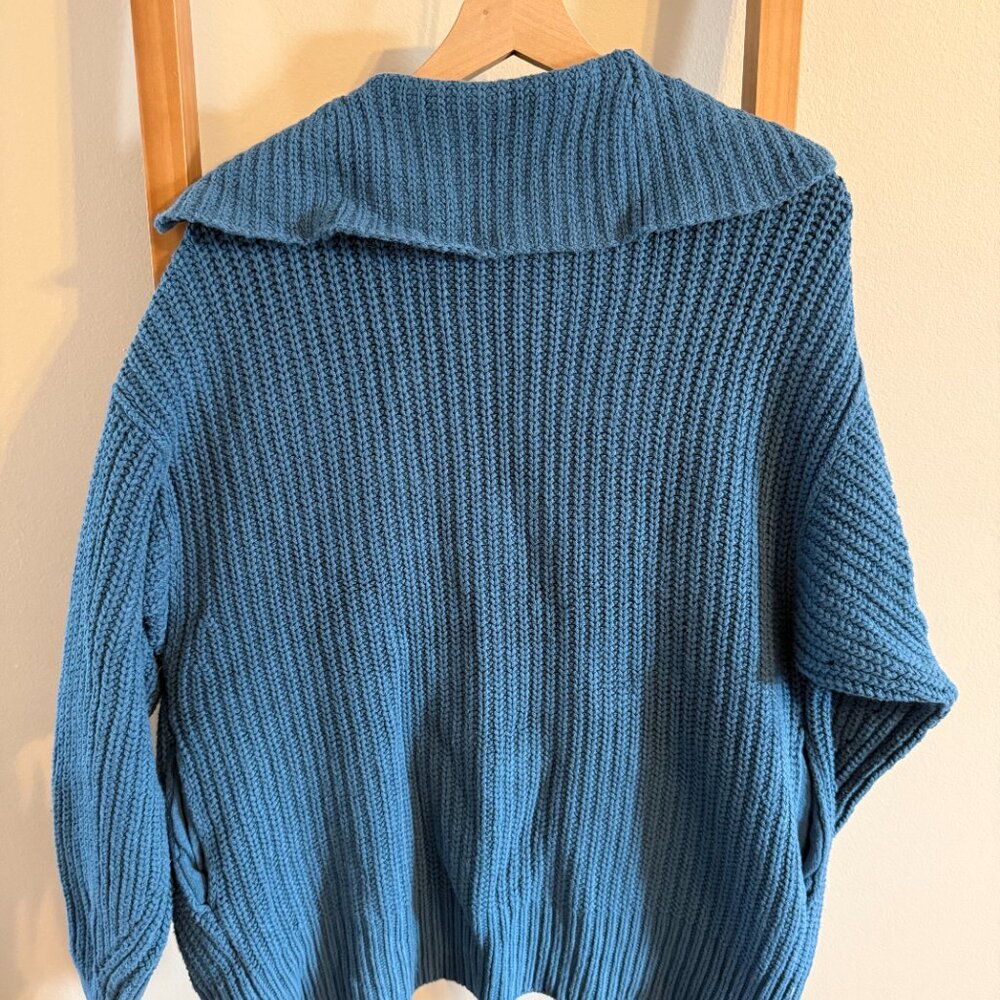 Free People Swim Too Deep Cardi in Peacock Plume - Picture 5 of 5